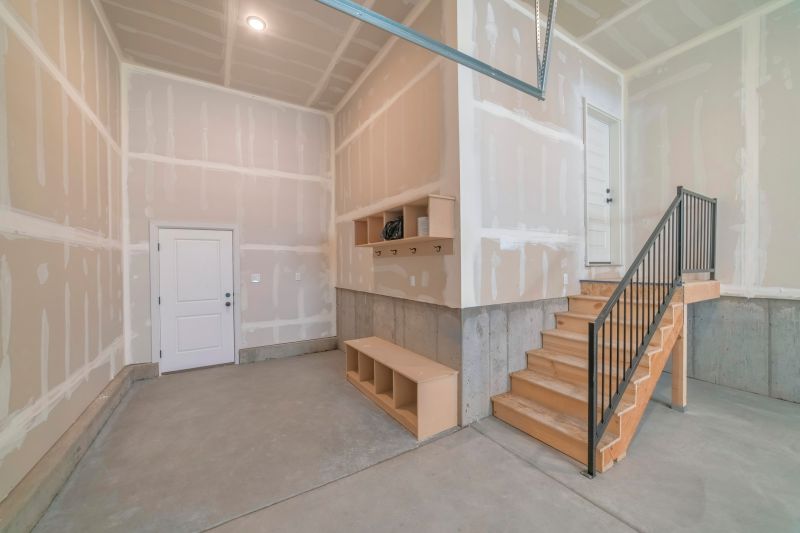 Finished Wallboard with Storage Solutions